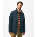 Diamond-Quilted Blazer in Cotton Blend