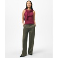 Twinset Silk Blend Ribbed V-Neck Cardigan