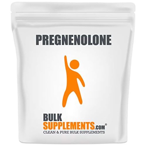  BulkSupplements.com Pregnenolone Powder - Pregnenolone Supplements - Pregnenolone 20mg Powder - Brain Healthy Supplements for Adults - Brain Supplements for Memory and Focus (50 Gr