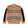 Burberry Kids Large Icon Stripe Bomber (Little Kids/Big Kids)