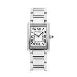 Cartier Tank Quartz Silver Dial Watch WSTA0052 (Pre-Owned)