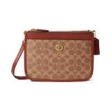 COACH Coated Canvas Signature Slim Turnlock Crossbody