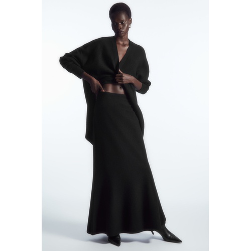 COS FLARED MERINO WOOL MAXI SKIRT