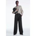 RELAXED TAILORED WOOL WIDE-LEG PANTS