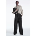 WIDE-LEG TAILORED WOOL PANTS