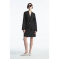 A-LINE LINEN MINI SKIRT