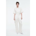 FLORAL JACQUARD UTILITY PANTS