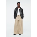WIDE-LEG COTTON PANTS