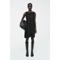 PANELED WOOL SHIFT DRESS