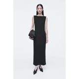 CORSET-DETAIL MAXI DRESS