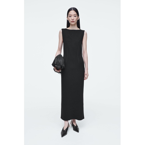 COS CORSET-DETAIL MAXI DRESS