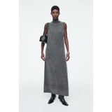 BRUSHED-CASHMERE MAXI DRESS