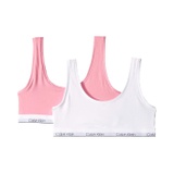 Calvin Klein Kids 2-Pack Classic Modern Crop Bra (Little Kids/Big Kids)