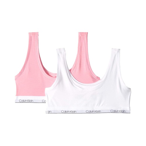 캘빈클라인 Calvin Klein Kids 2-Pack Classic Modern Crop Bra (Little Kids/Big Kids)