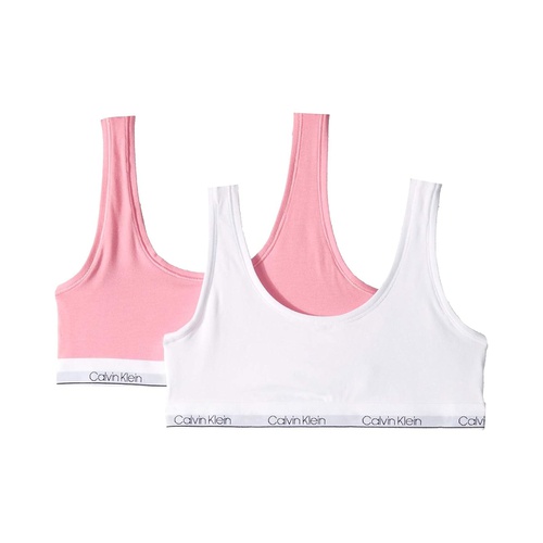 캘빈클라인 Calvin Klein Kids 2-Pack Classic Modern Crop Bra (Little Kids/Big Kids)