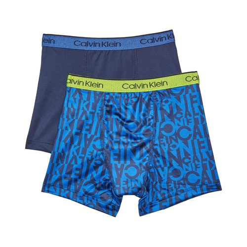 캘빈클라인 Calvin Klein Kids 2-Pack Performance Boxer Brief (Little Kids/Big Kids)