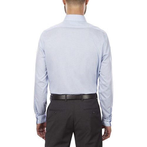  Calvin Klein Mens Dress Shirt Non Iron Stretch Slim Fit Check
