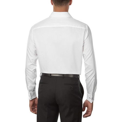  Calvin Klein Mens Dress Shirt Regular Fit Non Iron Herringbone French Cuff