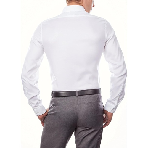  Calvin Klein Mens Dress Shirt Slim Fit Non Iron Stretch Solid