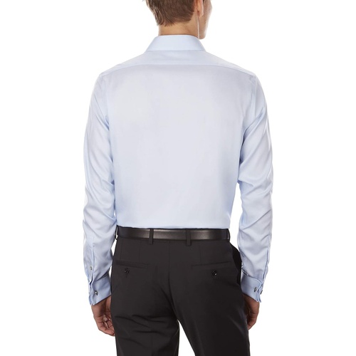  Calvin Klein Mens Dress Shirt Slim Fit Non Iron Solid French Cuff