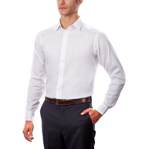  Calvin Klein Mens Dress Shirt Regular Fit Non Iron Stretch Solid