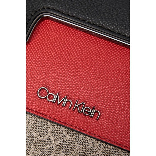  Calvin Klein Monogram Flap Crossbody