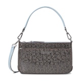 Calvin Klein Lucy Ombre Textured Embossed Logo Shoulder Bag