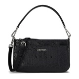Calvin Klein Lucy Ombre Textured Embossed Logo Shoulder Bag