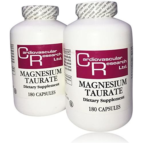  Cardiovascular Research EFM-MGT180X2 180 Capsules, Magnesium Taurate (Pack of 2)