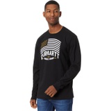 Mens Carhartt Relaxed Fit Midweight Long Sleeve Flag Graphic T-Shirt