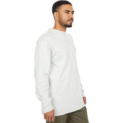 칼하트 Mens Carhartt Flame-Resistant Force Cotton Long Sleeve T-Shirt