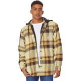 Mens Carhartt Rugged Flex Relaxed Fit Flannel Fleece Lined Hooded Shirt Jacket