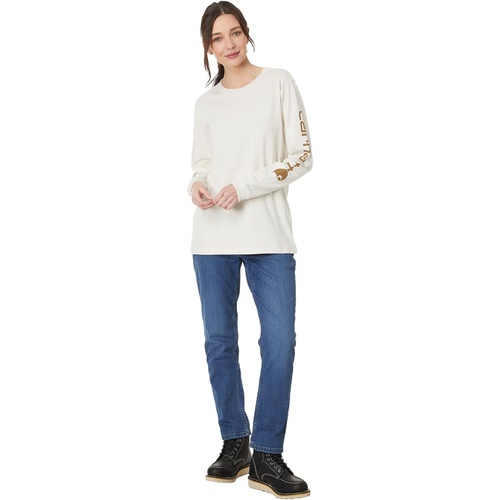 칼하트 Womens Carhartt Loose Fit Long Sleeve Graphic T-Shirt
