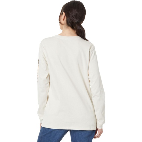 칼하트 Womens Carhartt Loose Fit Long Sleeve Graphic T-Shirt