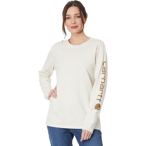 칼하트 Womens Carhartt Loose Fit Long Sleeve Graphic T-Shirt