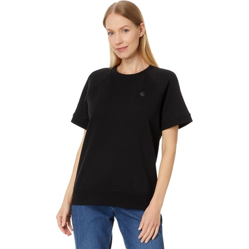칼하트 Womens Carhartt Relaxed Fit French Terry Short Sleeve Sweatshirt