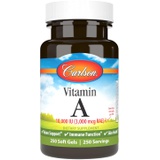 Carlson - Vitamin A, 10000 IU (3000 mcg RAE), Vitamin A Supplements, Immune Support, Vision Health, Antioxidant, 250 Softgels