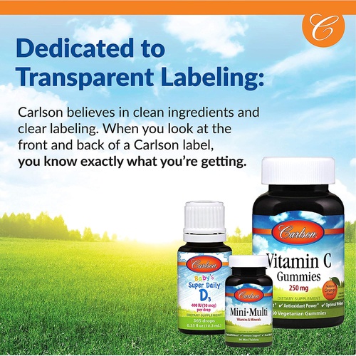  Carlson - Cal-600, 600 mg Calcium, Bone Support, Healthy Teeth & Optimal Wellness, 250 Softgels