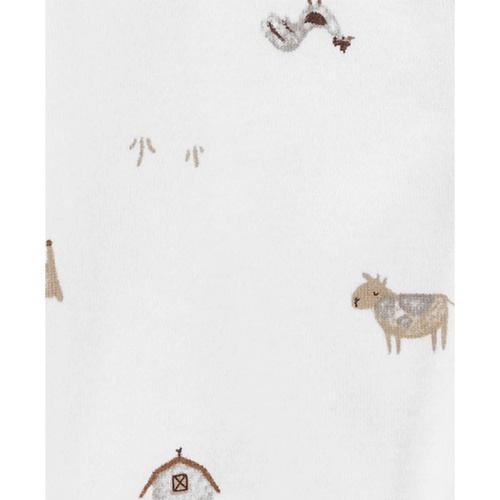 카터스 Baby Boys or Baby Girls Two Way Zip Footed Coveralls Pack of 2