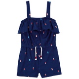 Toddler Girls 4th Of July Popsicle Romper