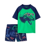 Baby Boys Two-Piece Dino Rashguard Swim Set