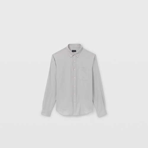 클럽모나코 Long Sleeve Solid Flannel Shirt