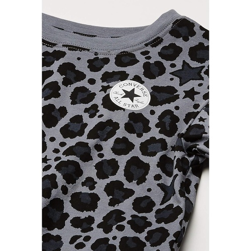 컨버스 Converse Kids Chuck Patch Leopard Print Short Sleeve T-Shirt (Little Kids)