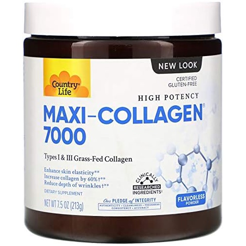  Country Life High Potency Maxi-Skin Collagen 7.5 oz (213 g) Powder (Collagen)