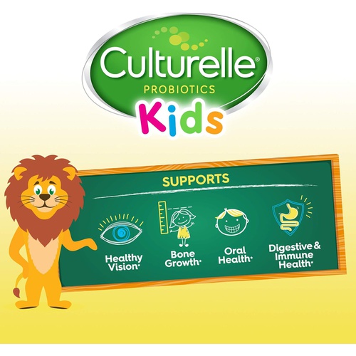  Culturelle Kids Complete Chewable Multivitamin + Probiotic For Kids, Ages 3+, 50 Count, Digestive Health, Oral Health & Immune Support - With 11 Vitamins & Minerals, including Vita