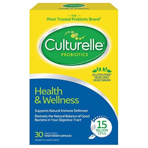  Culturelle Health & Wellness Daily Probiotic for Women & Men - 30 Count - 15 Billion CFUs & A Proven-Effective Probiotic Strain Support your Immune System- Gluten Free, Soy Free, N