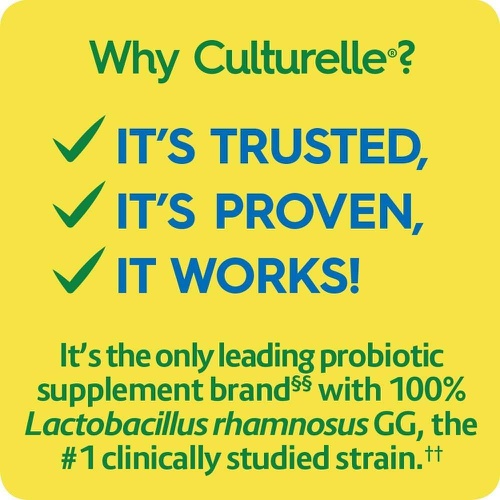  Culturelle Health & Wellness Daily Probiotic for Women & Men - 30 Count - 15 Billion CFUs & A Proven-Effective Probiotic Strain Support your Immune System- Gluten Free, Soy Free, N