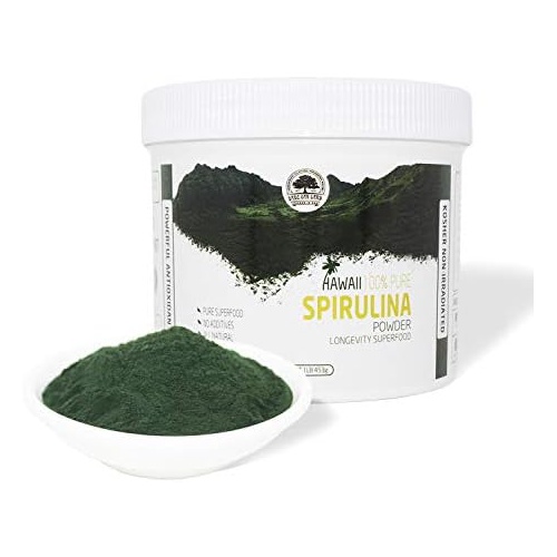  DABC OAK LAND DOL-Spirulina Powder 16 Ounce ,Substitute protein powder,Fitness food,Spirulina on Earth - 100% Vegetarian,1LB