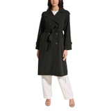 Womens Double-Breasted Trench Coat