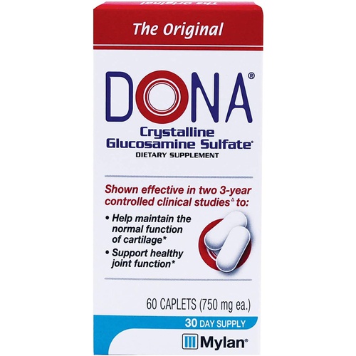  Dona Crystalline Glucosamine Sulfate 60 Caplets [Health and Beauty], 4 Ounce